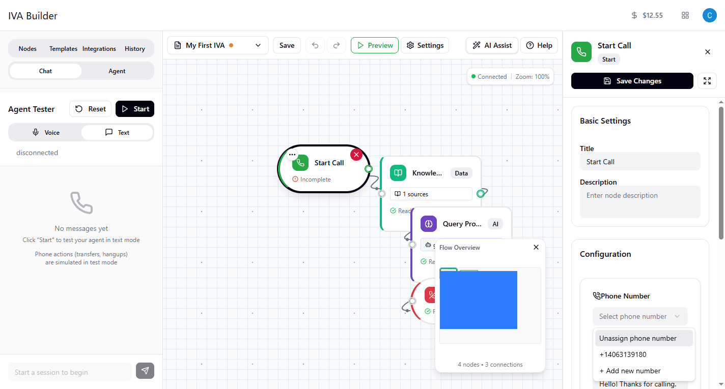 Phone number assignment